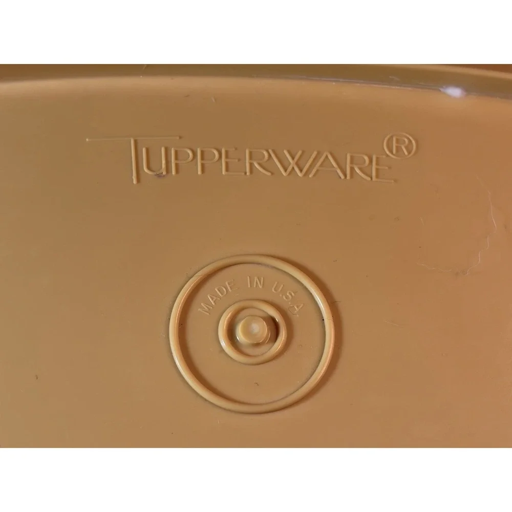 Vintage Tupperware 1273,74,75 Microwave Vegetable Steamer Gold 3 Piece USA